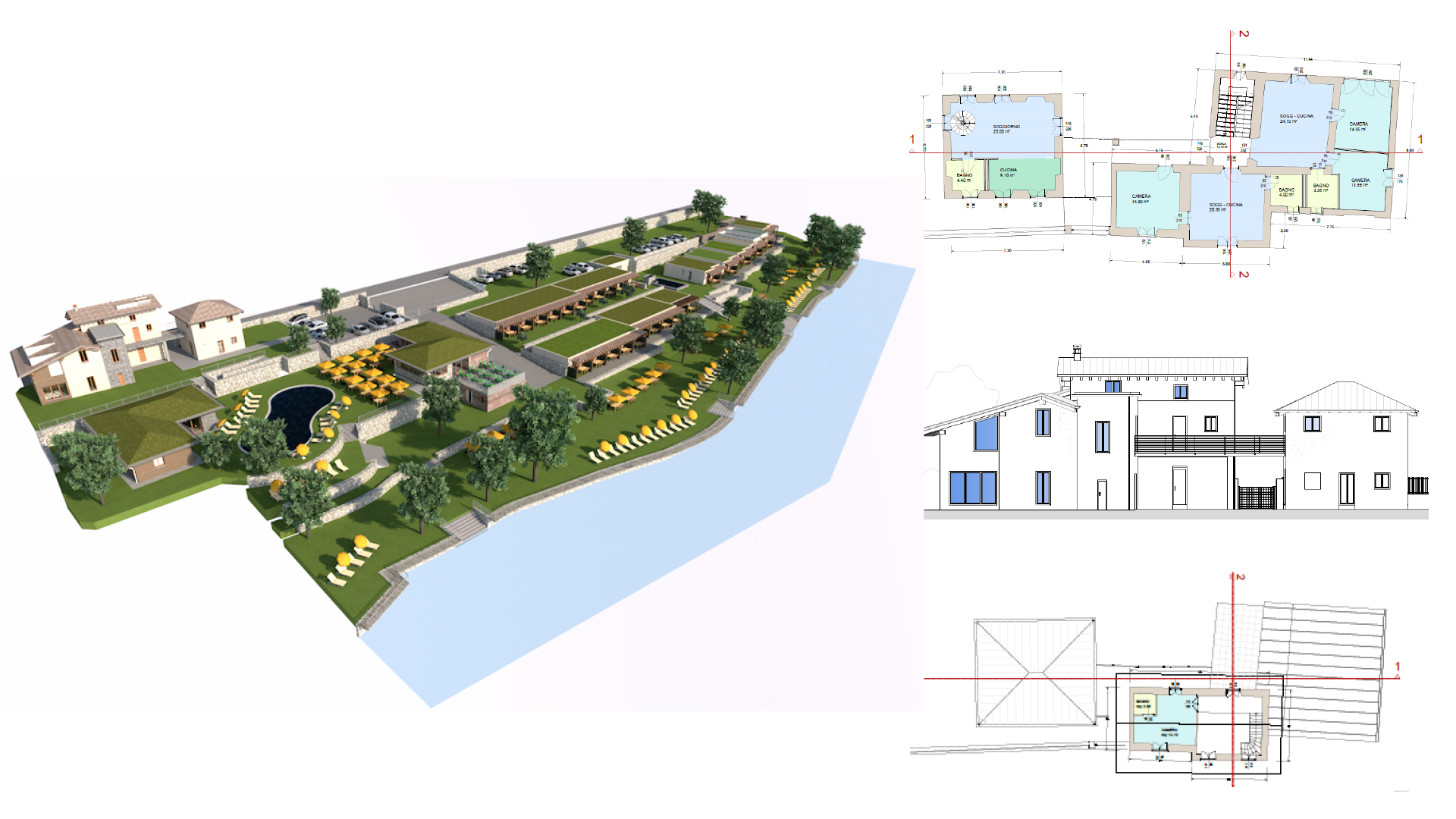 Allplan Gianni Francesco Villaggio Turistico_viste