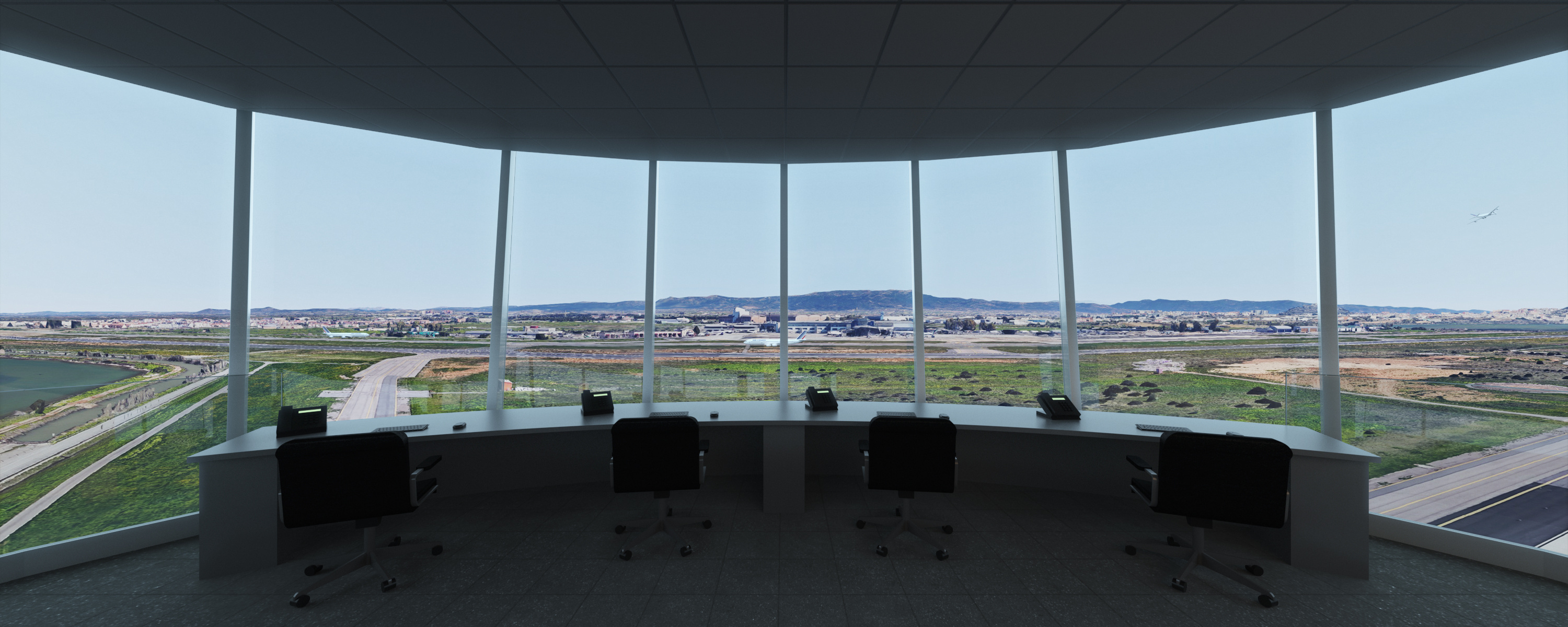 Nuovo centro di controllo del traffico aereo dell’aeroporto di Cagliari-Elmas costituito dalla torre di controllo (TWR)